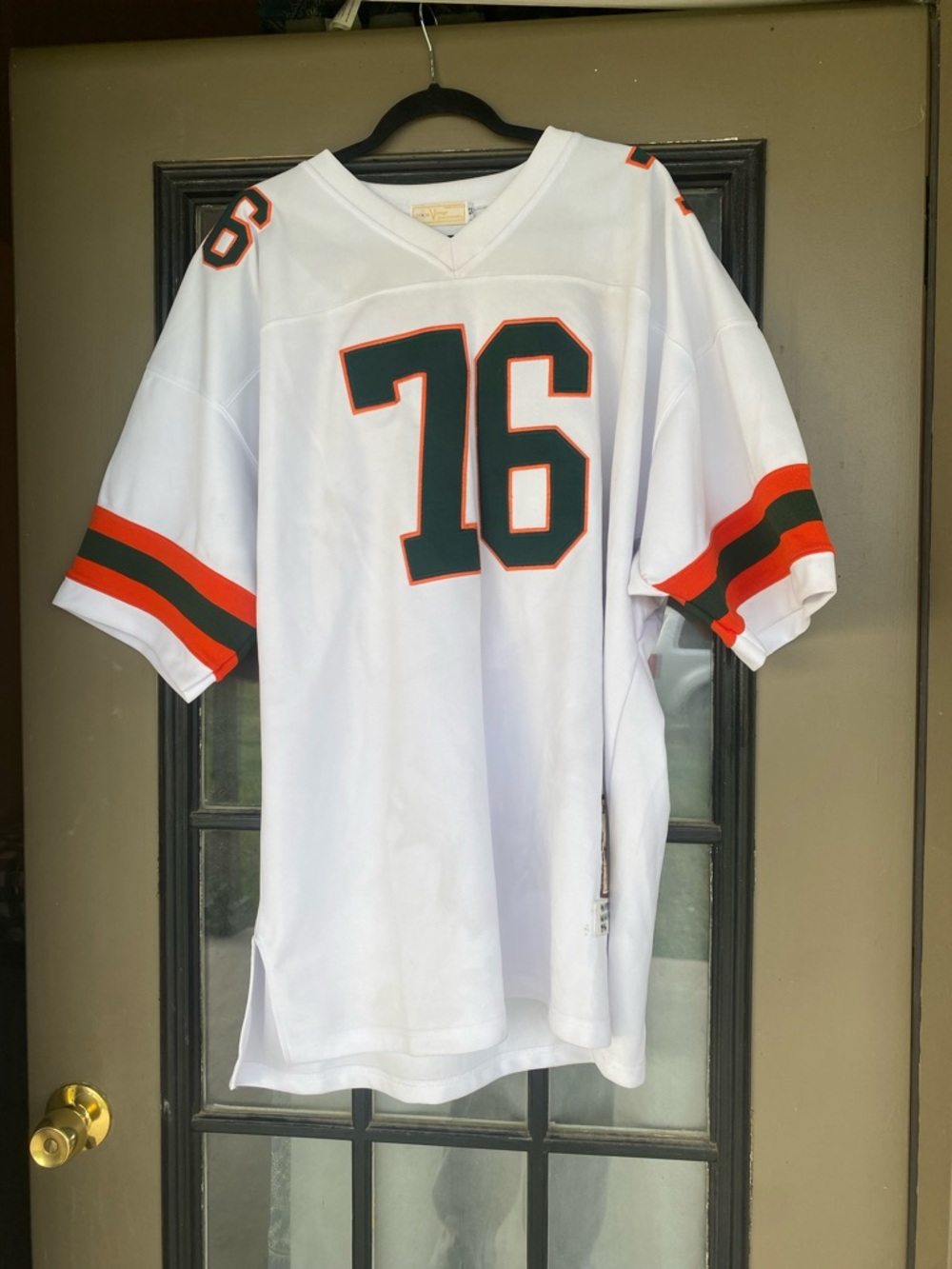 VTG 1994 Gridiron Greats Sportswear Warren Sapp Miami Hurricanes Jersey XL White